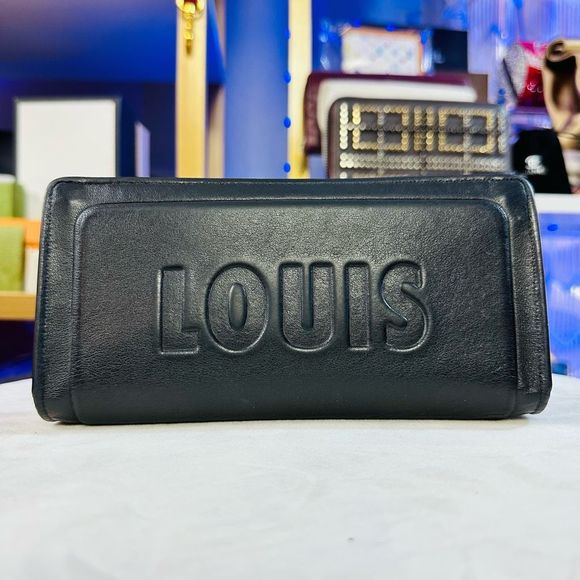 Louis Vuitton Black Dark Infinity Leather Brazza Large Bi-Fold Wallet Virgil Abl - Picture 2 of 15